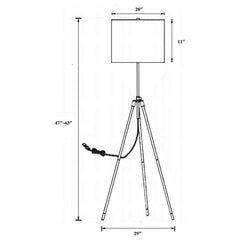 Zabka Black Floor Lamp - MyWaynesHome #
