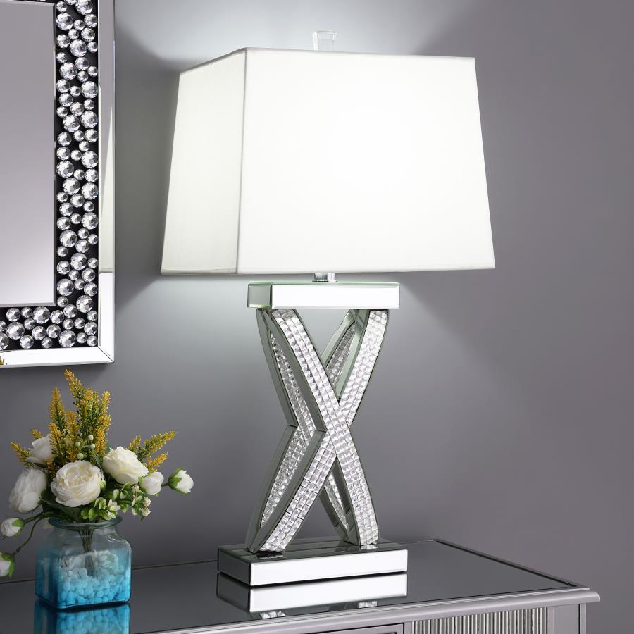 Dominick Silver Table Lamp - MyWaynesHome #