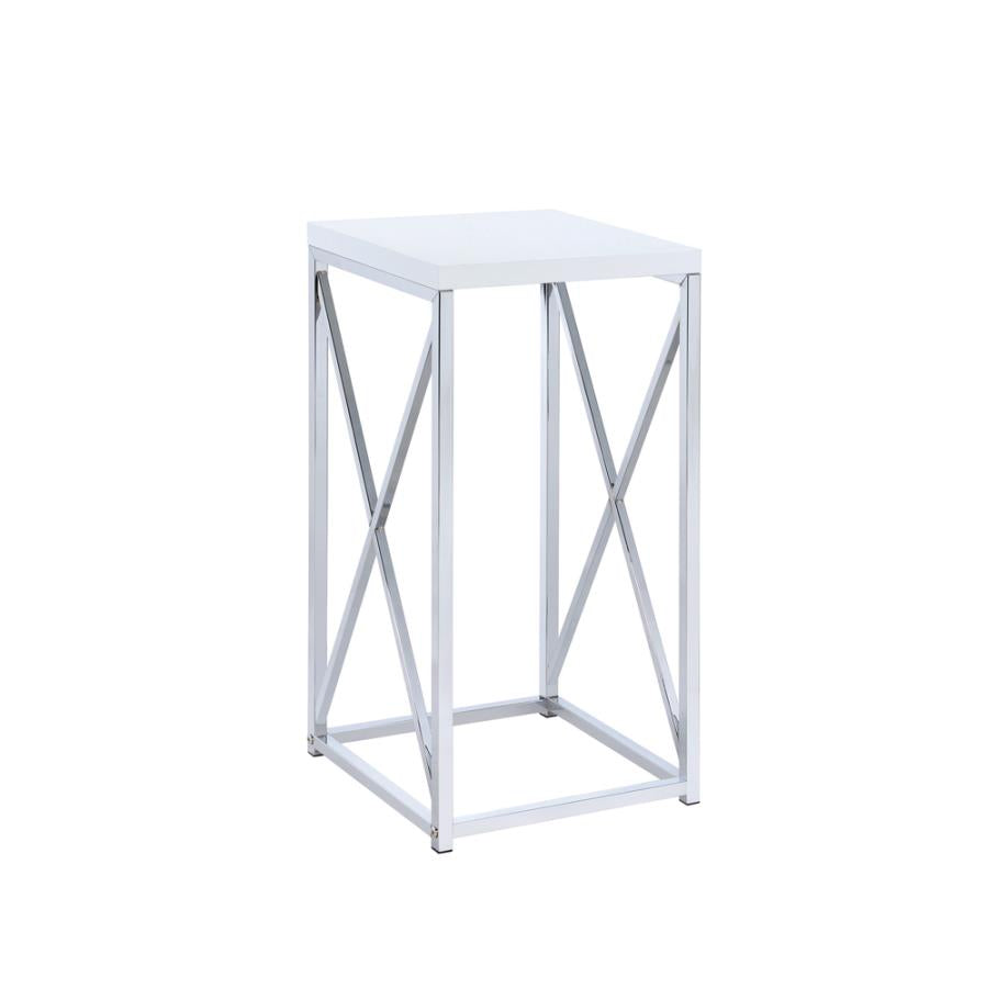 Edmund Silver Side Table - MyWaynesHome #