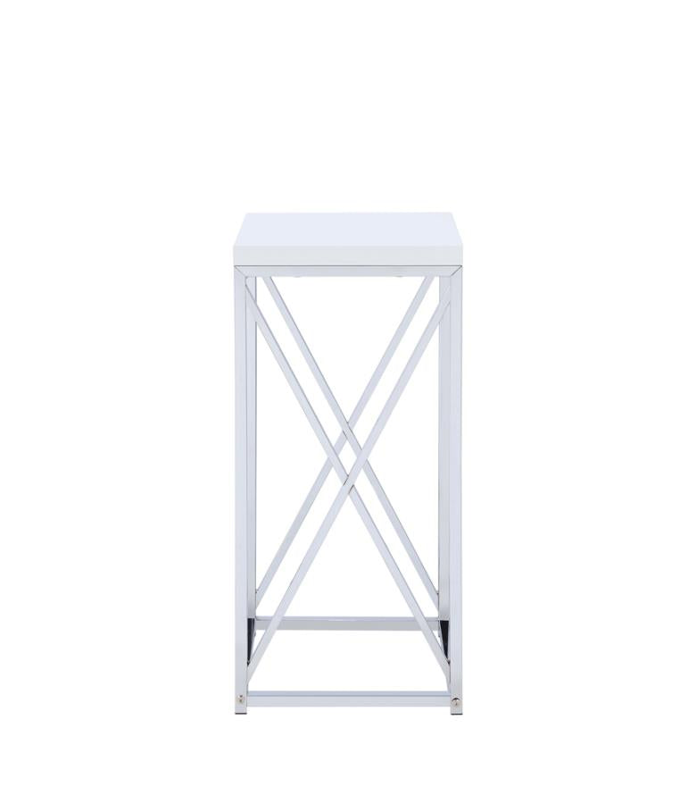 Edmund Silver Side Table - MyWaynesHome #