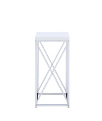 Edmund Silver Side Table - MyWaynesHome #