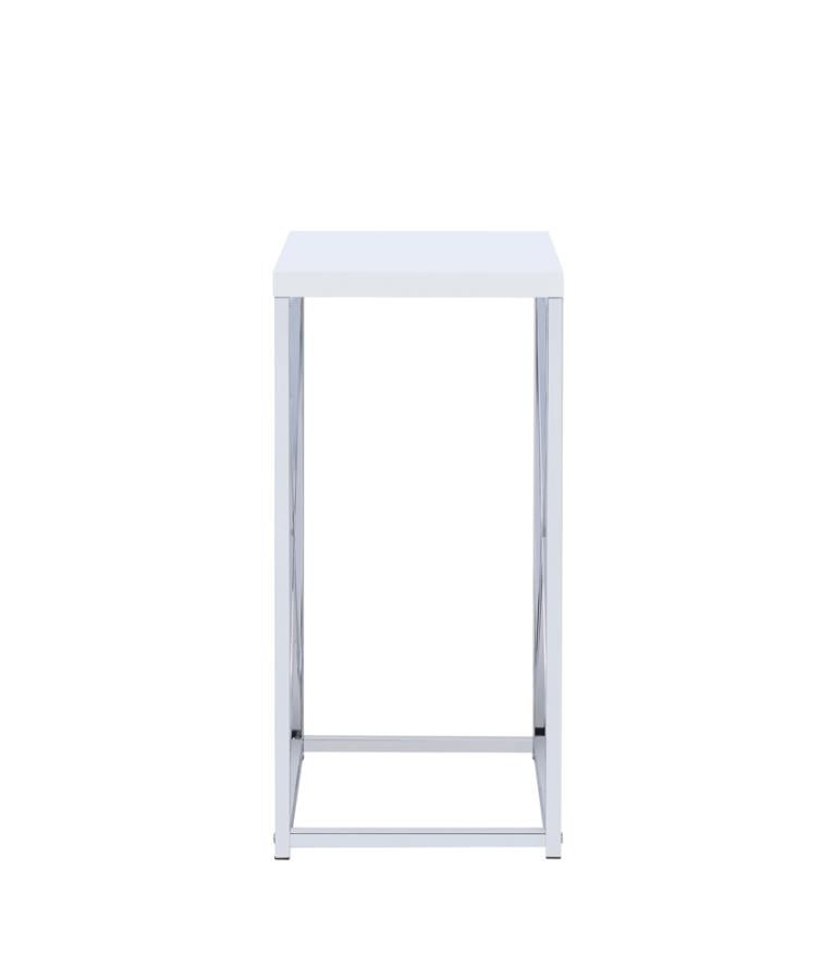 Edmund Silver Side Table - MyWaynesHome #