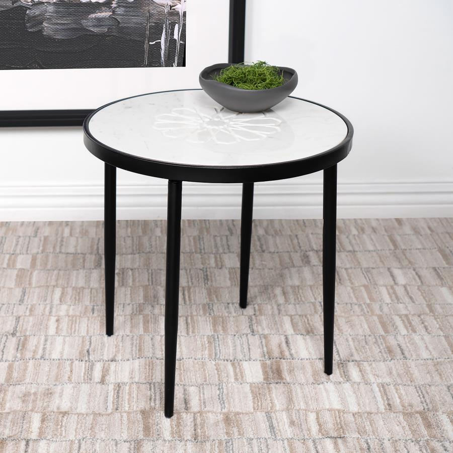 Kofi White Side Table - MyWaynesHome #