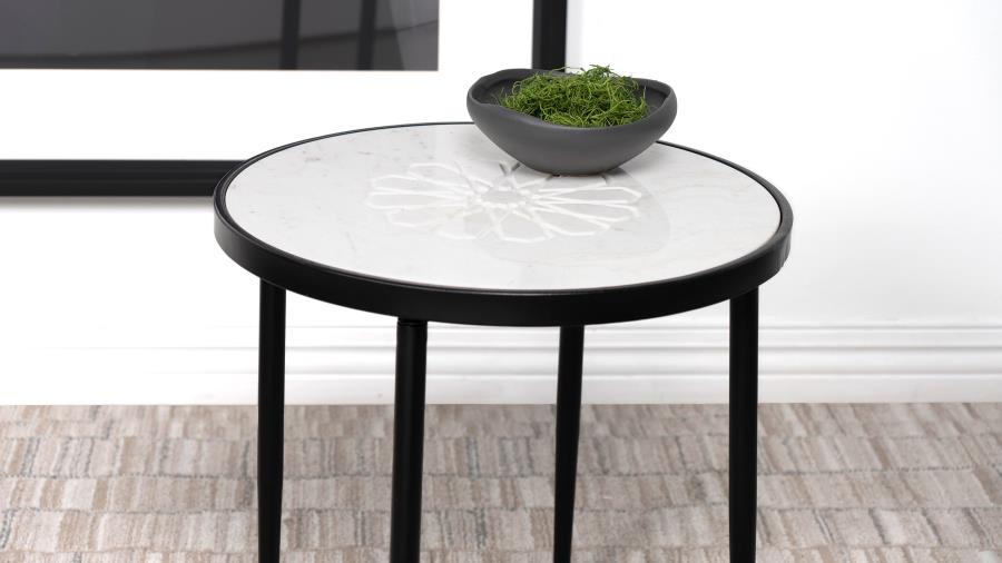 Kofi White Side Table - MyWaynesHome #