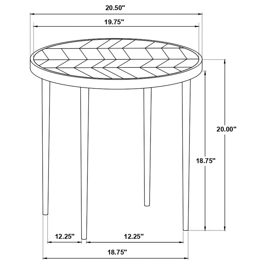 Hayden Brown Side Table - MyWaynesHome #