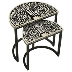 Zakiya Black 2 Pc Nesting Table - MyWaynesHome #