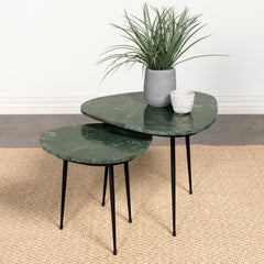 Tobias Black 2 Pc Nesting Table - MyWaynesHome #