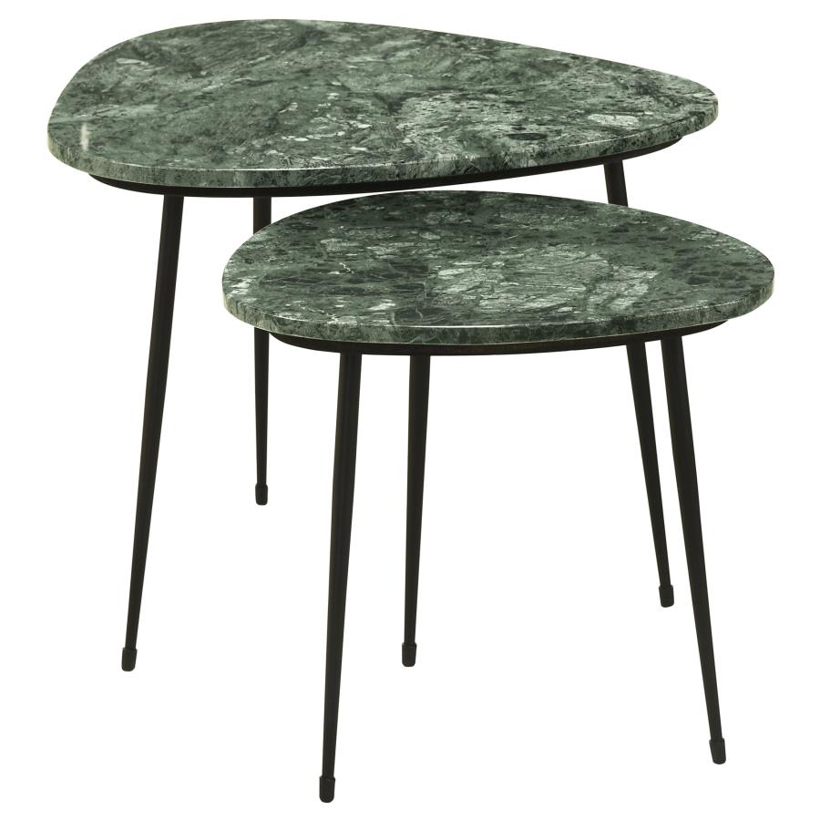 Tobias Black 2 Pc Nesting Table - MyWaynesHome #