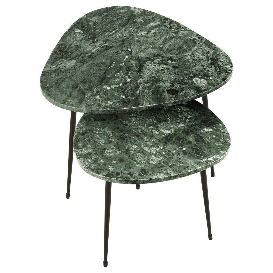 Tobias Black 2 Pc Nesting Table - MyWaynesHome #