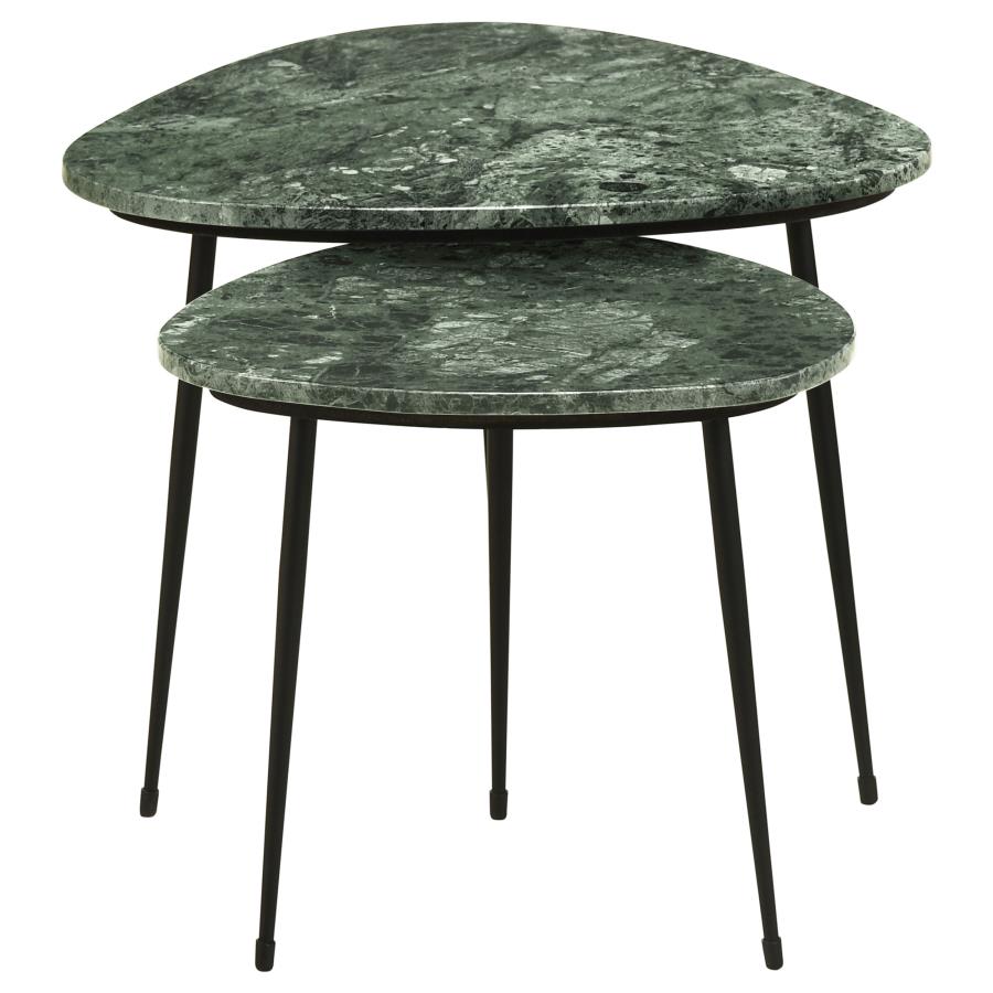 Tobias Black 2 Pc Nesting Table - MyWaynesHome #