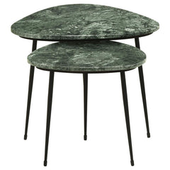 Tobias Black 2 Pc Nesting Table - MyWaynesHome #