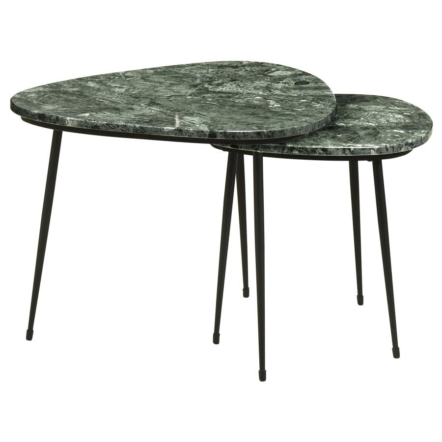 Tobias Black 2 Pc Nesting Table - MyWaynesHome #