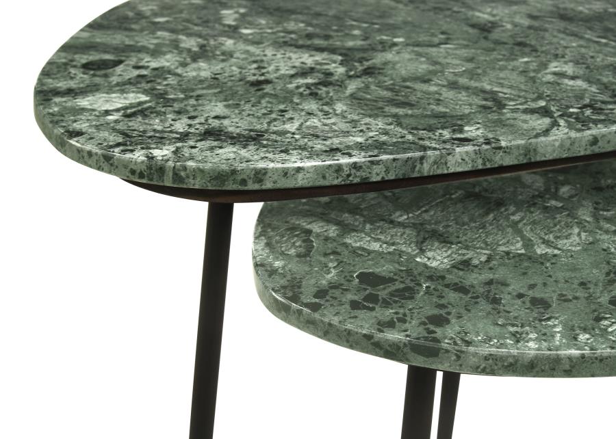 Tobias Black 2 Pc Nesting Table - MyWaynesHome #