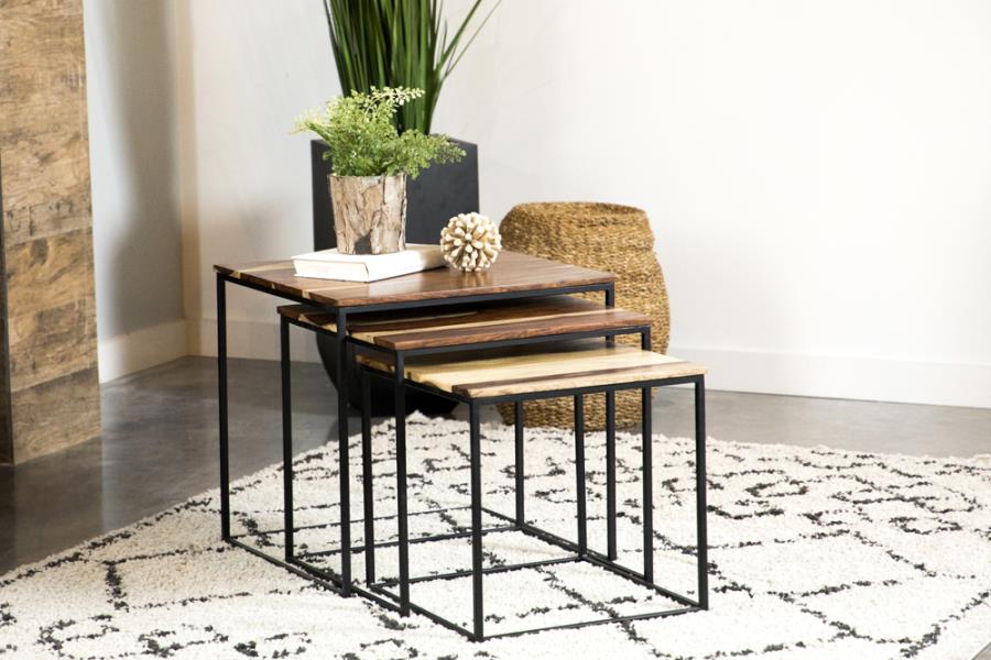Belcourt Brown 3 Pc Nesting Table - MyWaynesHome #