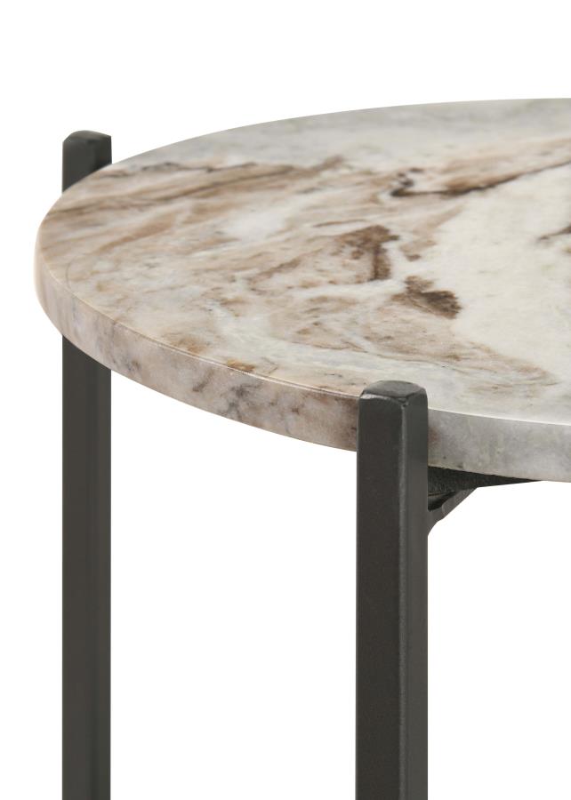Noemie Brown Side Table - MyWaynesHome #