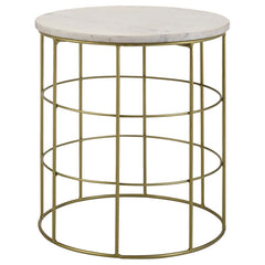 Heloisa Gold Side Table - MyWaynesHome #
