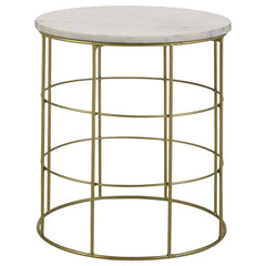 Heloisa Gold Side Table - MyWaynesHome #