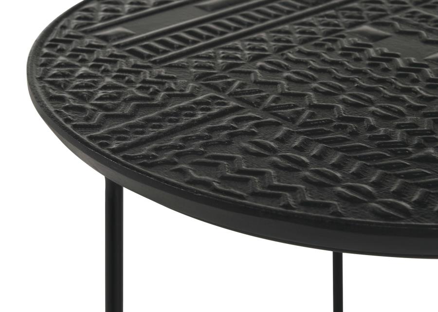 Loannis Black 2 Pc Nesting Table - MyWaynesHome #