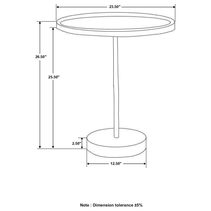 Ginevra Brown Side Table - MyWaynesHome #