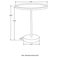 Ginevra Brown Side Table - MyWaynesHome #