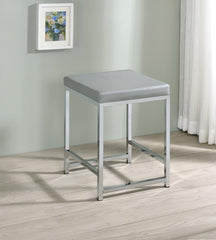 Umbridge Grey Vanity Stool - MyWaynesHome #