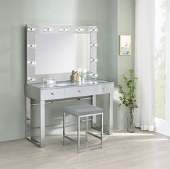 Umbridge Grey Vanity Stool - MyWaynesHome #