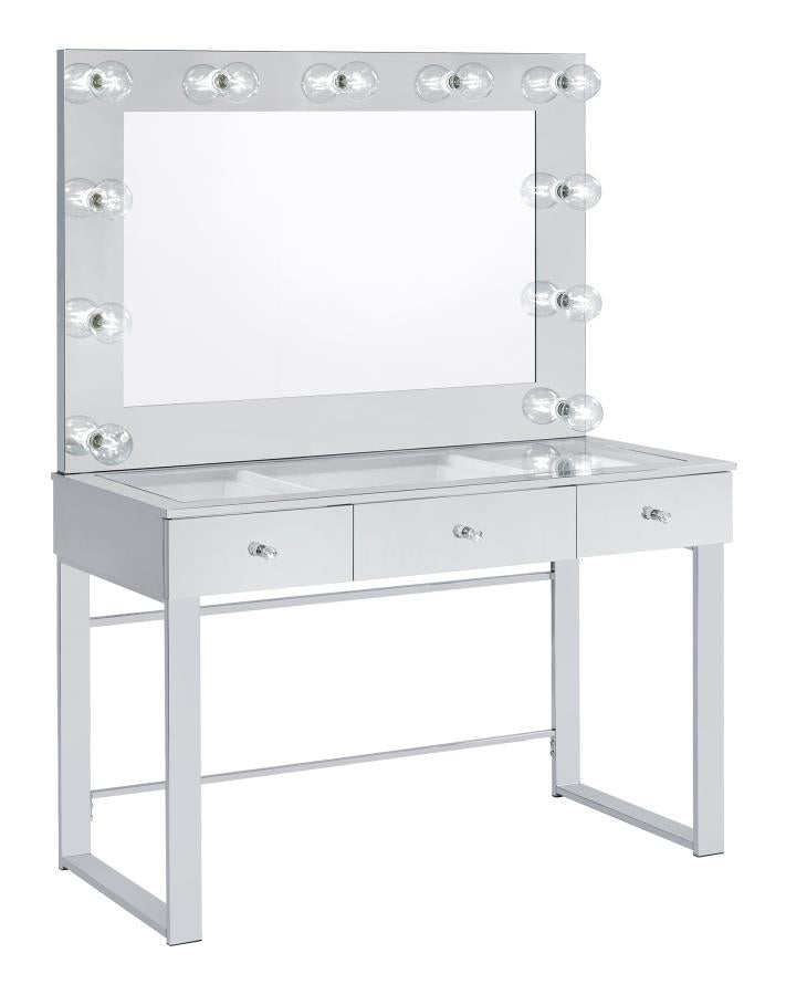 Umbridge Silver Vanity Table & Mirror - MyWaynesHome #