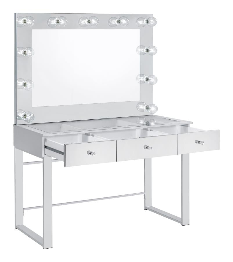 Umbridge Silver Vanity Table & Mirror - MyWaynesHome #