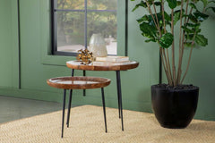 Nuala Brown 2 Pc Nesting Table - MyWaynesHome #