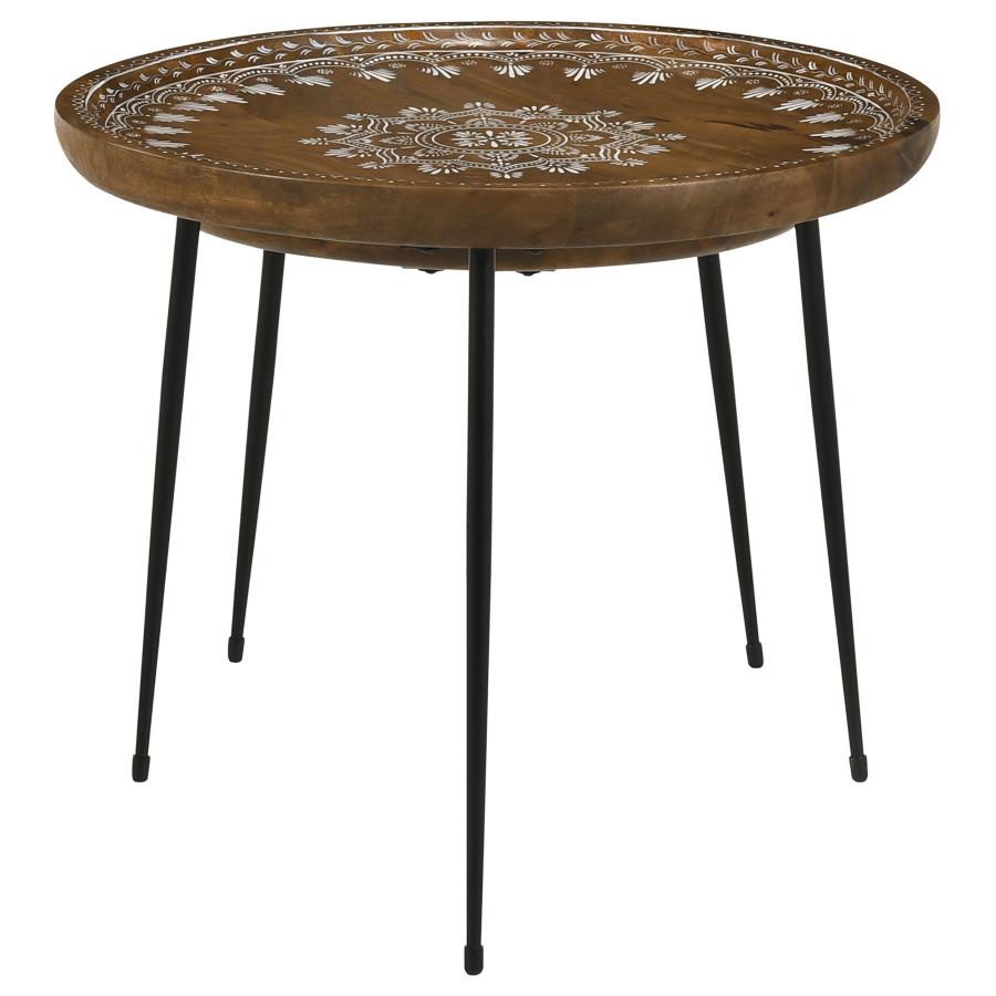 Nuala Brown 2 Pc Nesting Table - MyWaynesHome #
