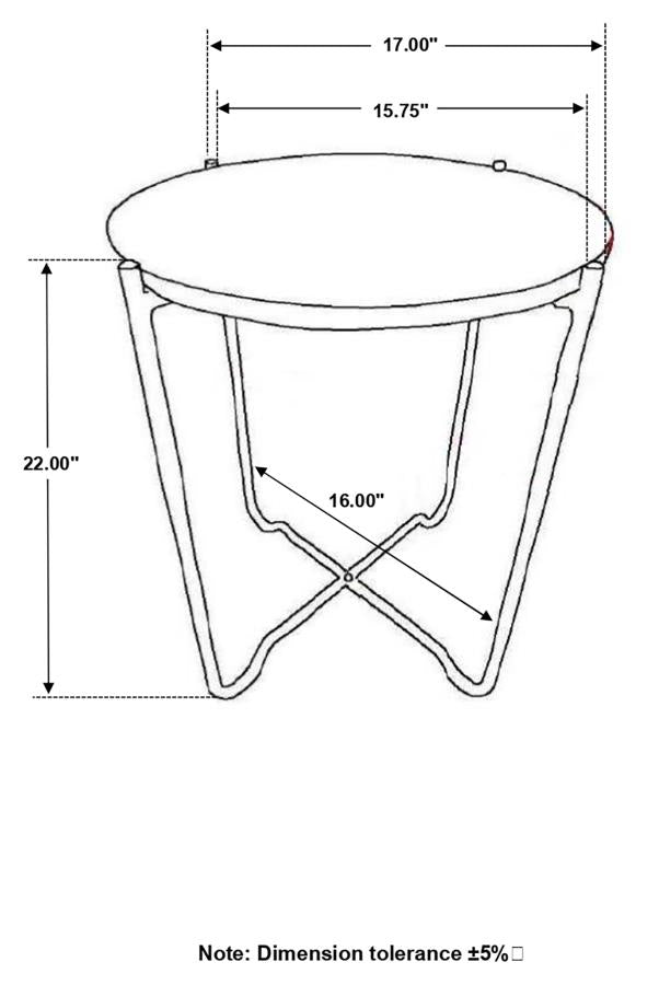 Latifa Red Side Table - MyWaynesHome #