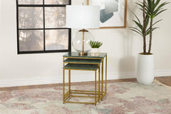 Medora Green 3 Pc Nesting Table - MyWaynesHome #