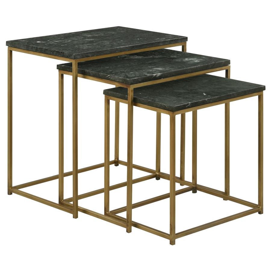 Medora Green 3 Pc Nesting Table - MyWaynesHome #