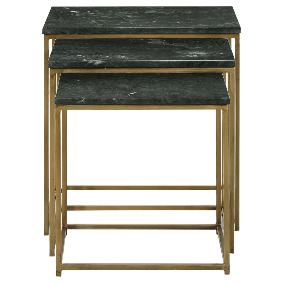 Medora Green 3 Pc Nesting Table - MyWaynesHome #