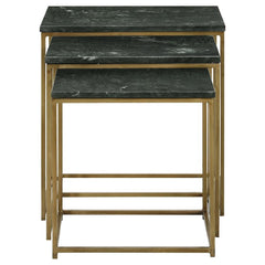 Medora Green 3 Pc Nesting Table - MyWaynesHome #