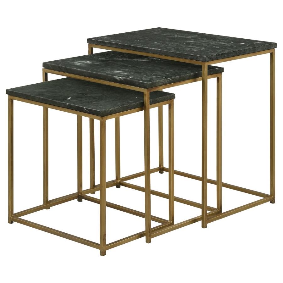 Medora Green 3 Pc Nesting Table - MyWaynesHome #