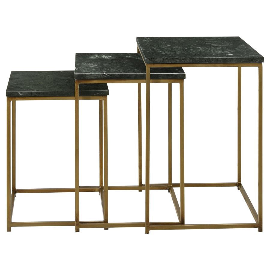 Medora Green 3 Pc Nesting Table - MyWaynesHome #