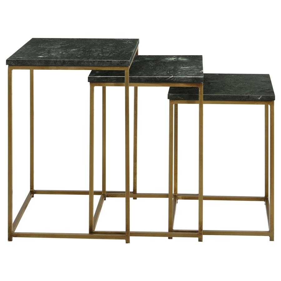 Medora Green 3 Pc Nesting Table - MyWaynesHome #