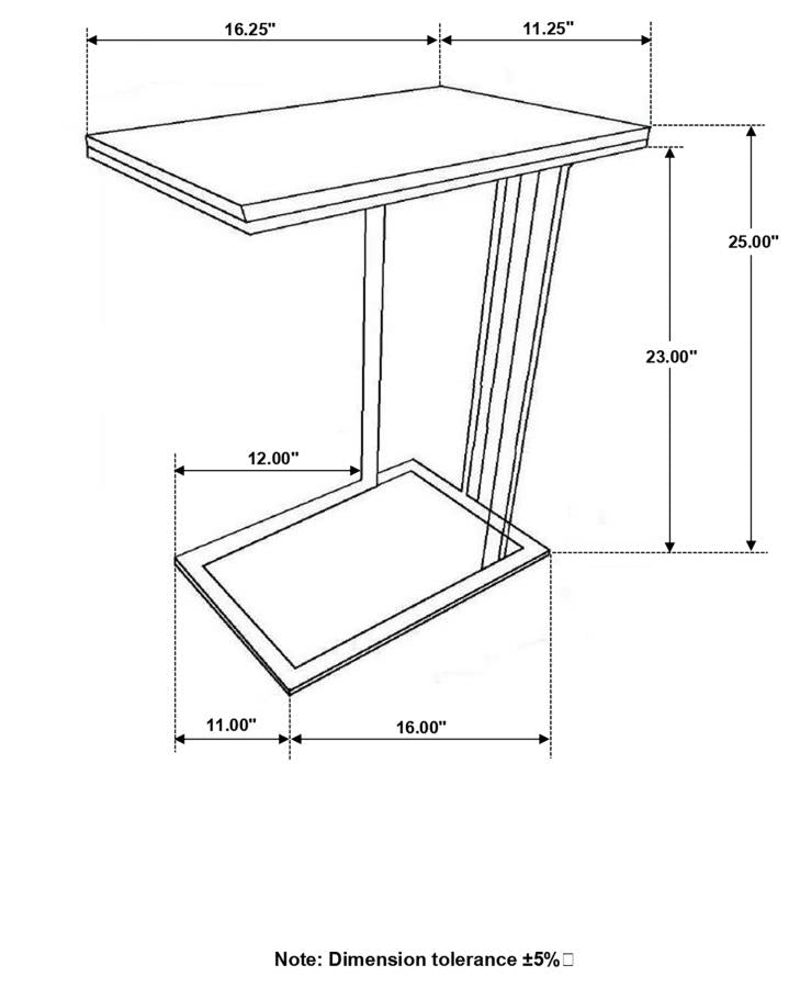 Vicente Black Side Table - MyWaynesHome #