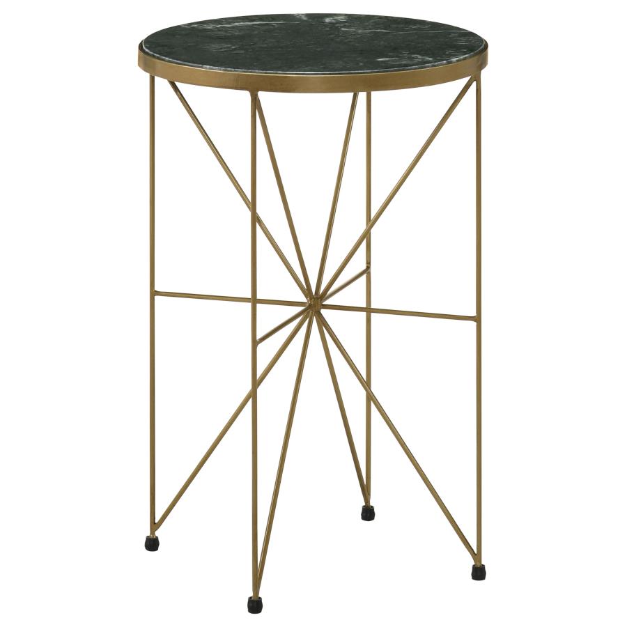 Eliska Gold Side Table - MyWaynesHome #