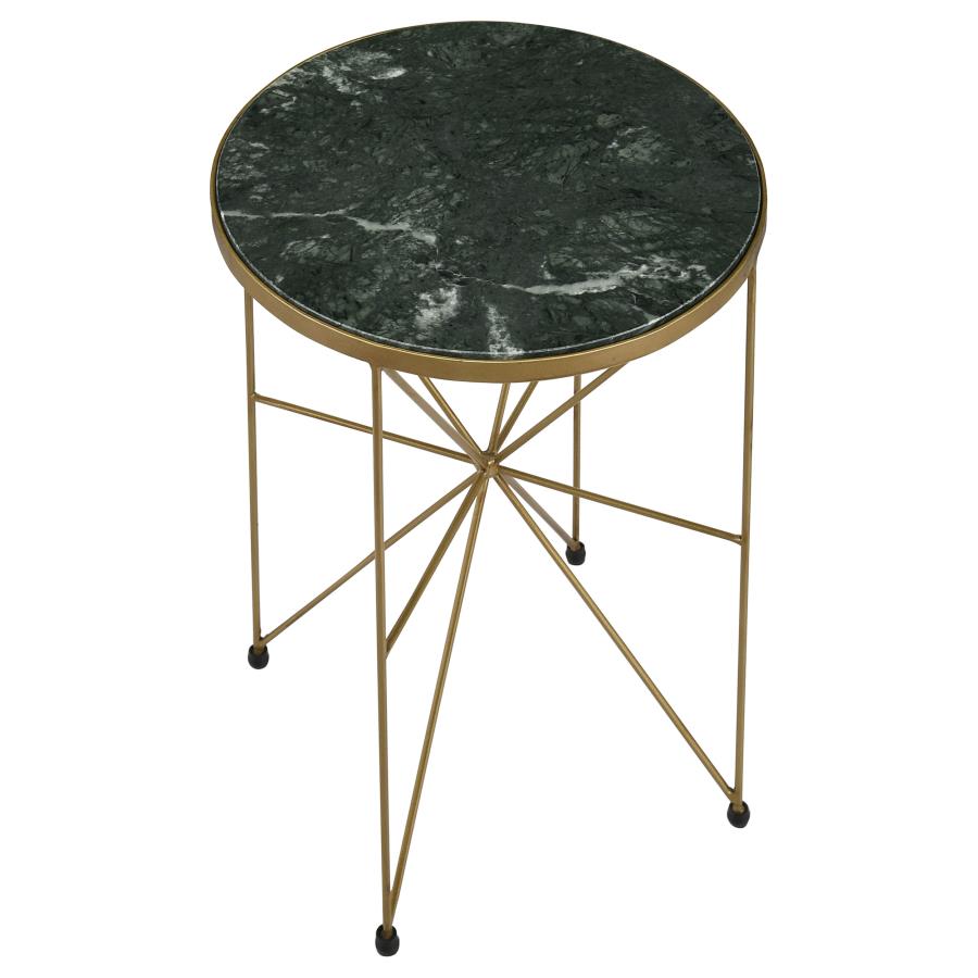 Eliska Gold Side Table - MyWaynesHome #