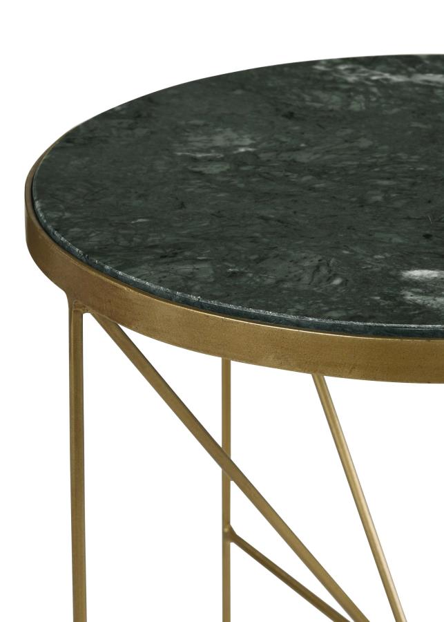Eliska Gold Side Table - MyWaynesHome #