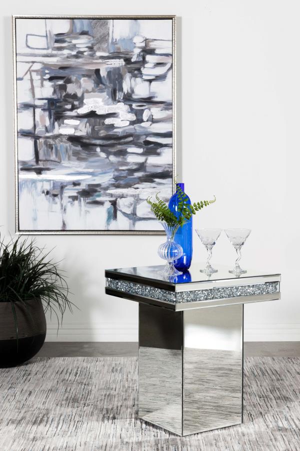 Elora Silver Side Table - MyWaynesHome #