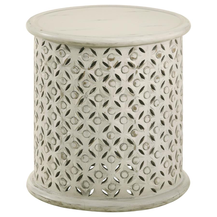 Krish Ivory Side Table - MyWaynesHome #