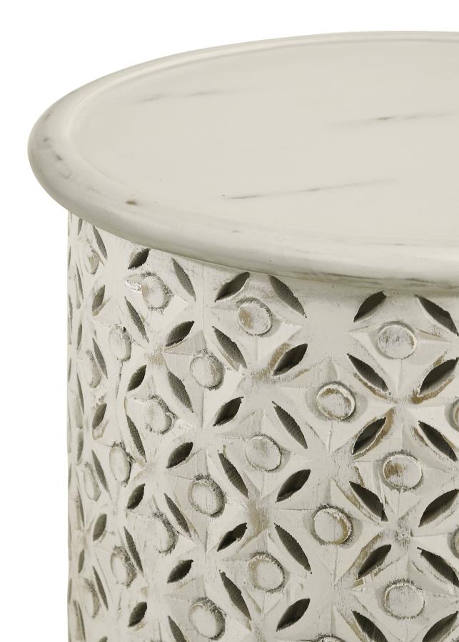 Krish Ivory Side Table - MyWaynesHome #