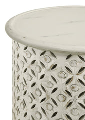 Krish Ivory Side Table - MyWaynesHome #