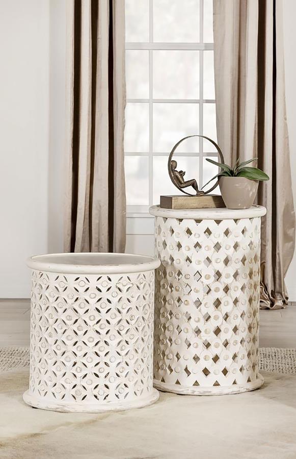 Krish Ivory Side Table - MyWaynesHome #