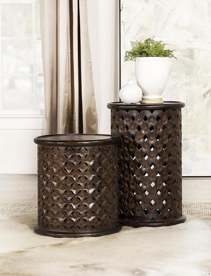 Krish Brown Side Table - MyWaynesHome #