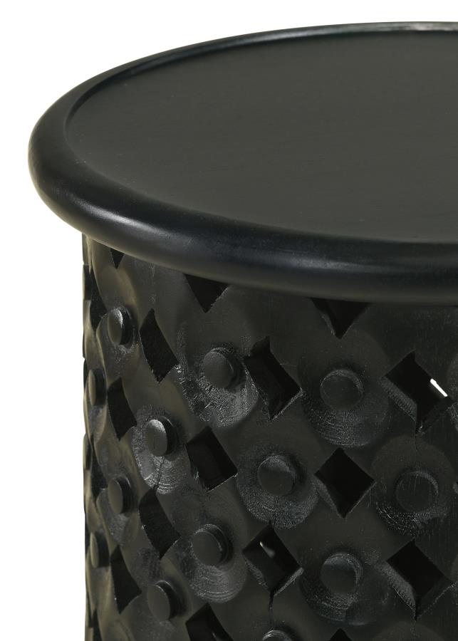 Krish Black Side Table - MyWaynesHome #
