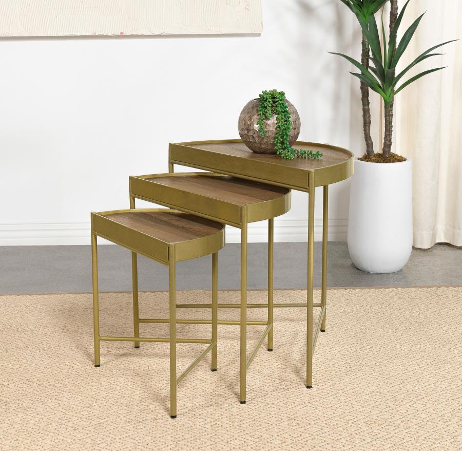 Tristen Brown 3 Pc Nesting Table - MyWaynesHome #